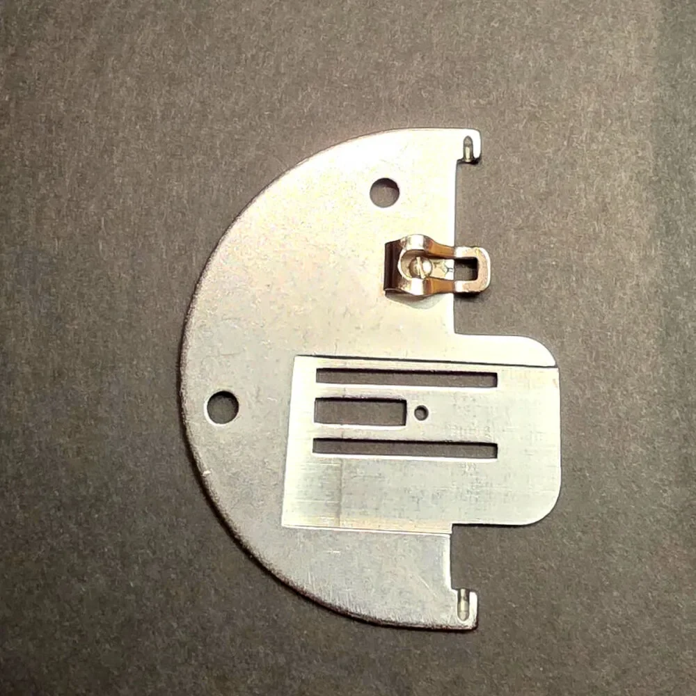 Sewing Machine Stainless Steel Vintage Semi-Circular Zigzag Needle Throat Plate